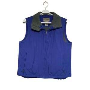 LL Bean Vintage Vest Purple Adult Mens Size Large L USED